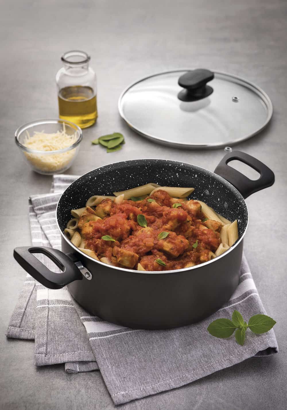 Aluminium Cookware Set with Interior and Exterior Starflon Excellent Nonstick Coating 7 pieces - Image 2