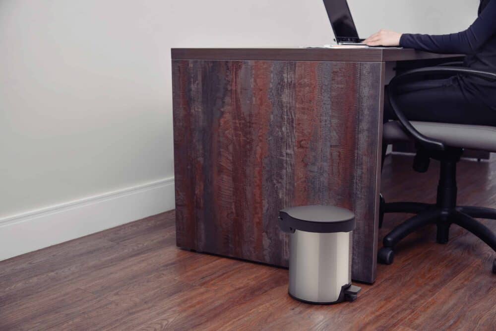 New 5L Stainless Steel Pedal Trash Bin with polished finish - Image 2